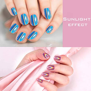 Yuxuan Holographic Powder Holosexual Salon Nails Pigment Unicorn - Drombeauty