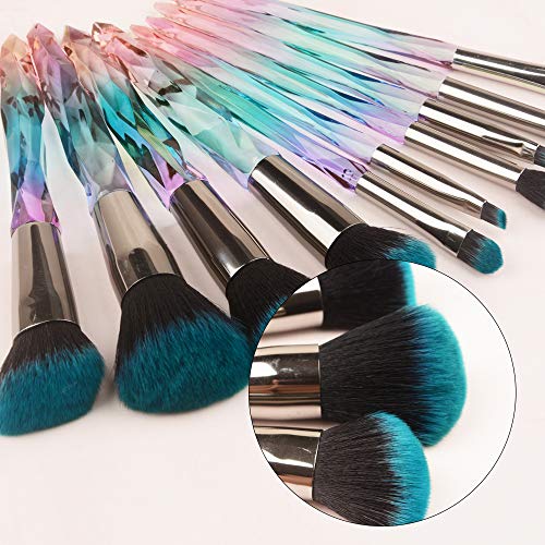 Copy of 10pcs Makeup Brushes Crystal Handle - Drombeauty