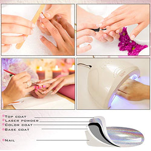 Yuxuan Holographic Powder Holosexual Salon Nails Pigment Unicorn - Drombeauty