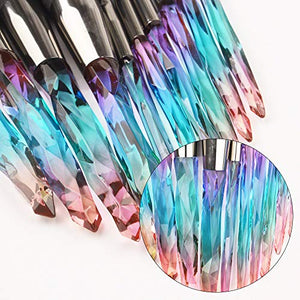 Copy of 10pcs Makeup Brushes Crystal Handle - Drombeauty