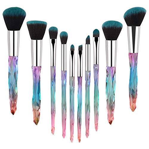 Copy of 10pcs Makeup Brushes Crystal Handle - Drombeauty