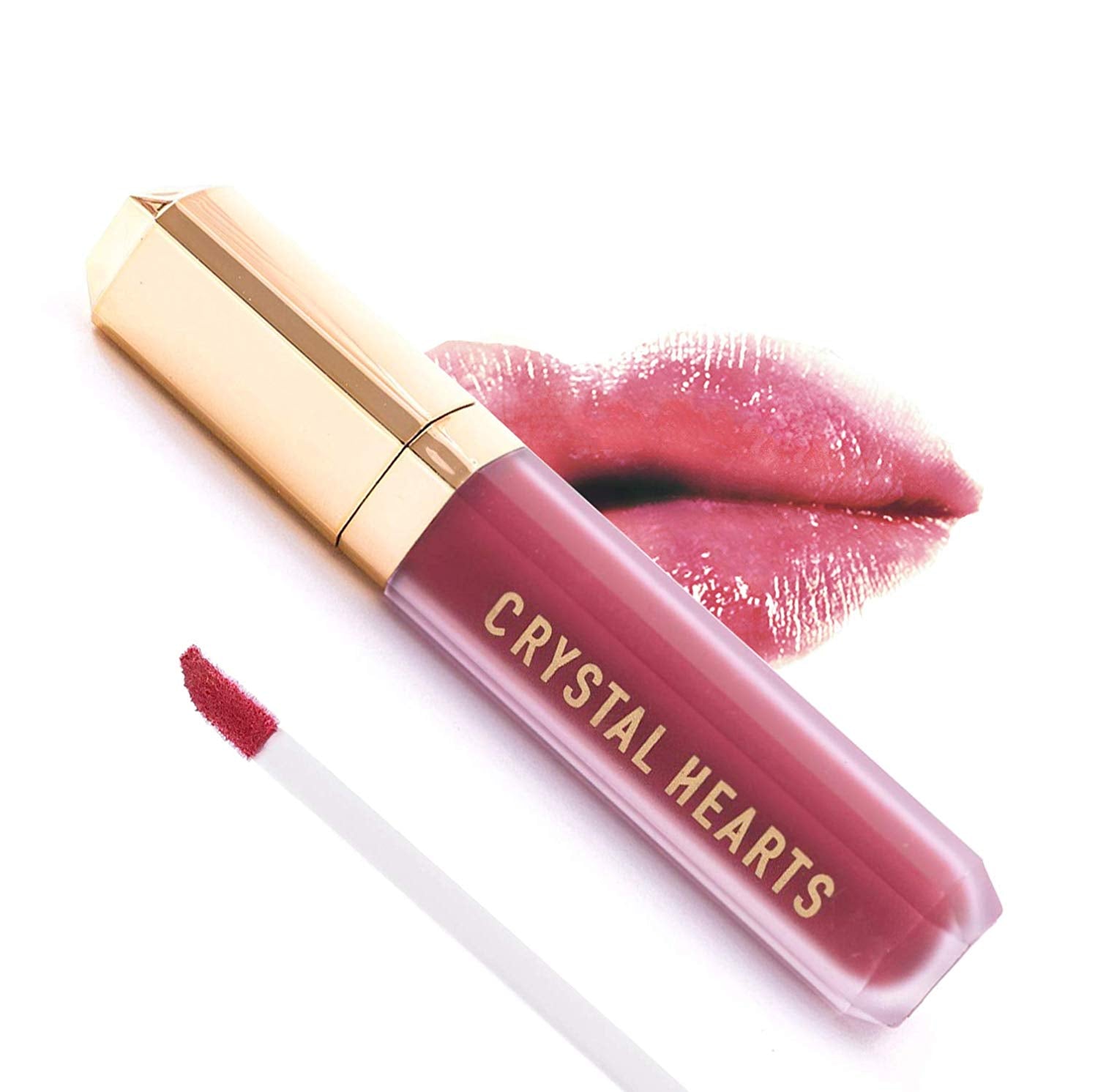 CrystalHearts Matte Liquid Lipstick - Long-Lasting and Non Transfer Kiss Proof Makeup - Drombeauty