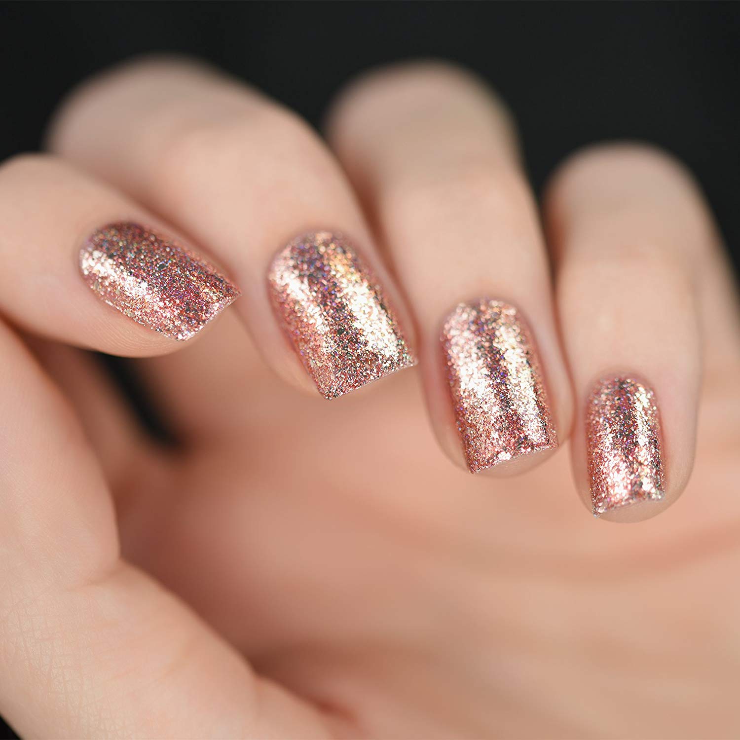 ILNP Juliette Holographic Nail Polish, Rose Gold - Drombeauty