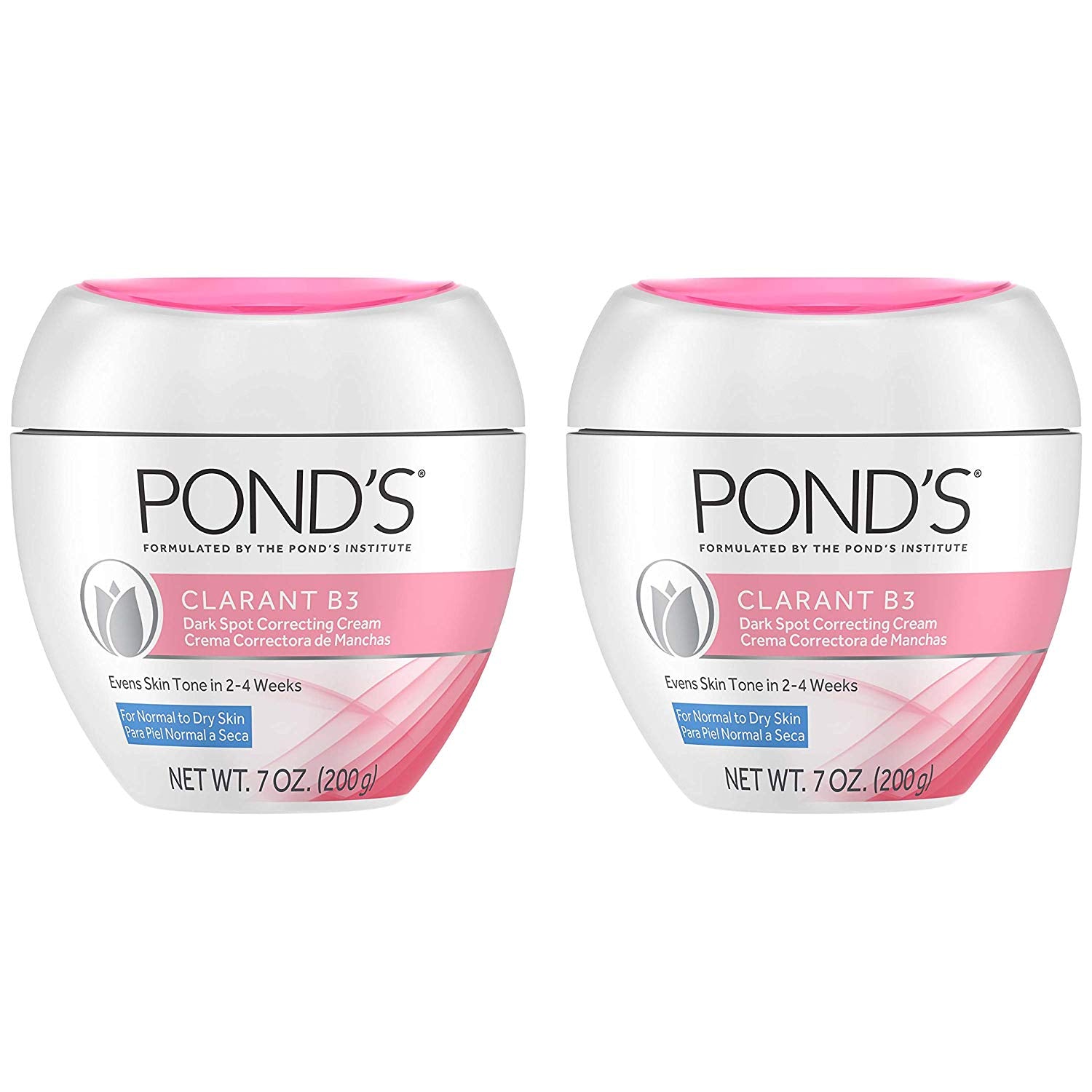 Pond's Dark Spot Corrector Clarant B3 Normal To Dry Skin, 7 Oz, Pack of 2 - Drombeauty